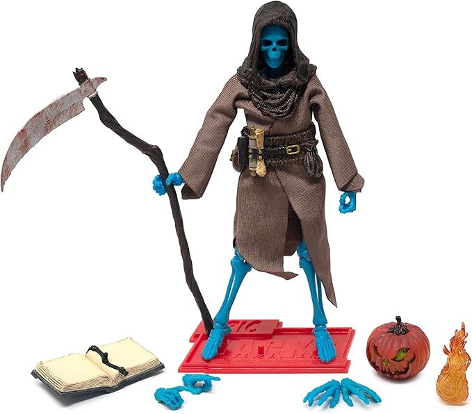 Boss Fight Studio Epic H.A.C.K.S. Red Sonja Deluxe Action Figure with Grim Spectre & Pirate Skeletons – Set of 3 Highly Articulated Collectible Figurines – Interchangeable Parts & Accessories – 1:12