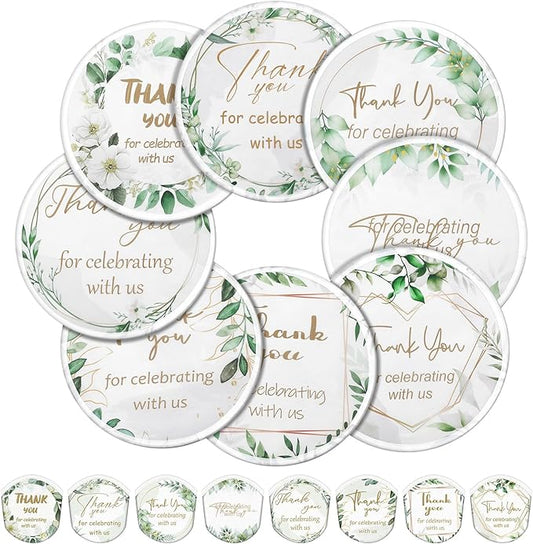 Gejoy 24 Pcs Wedding Foldable Fan Style Summer Flower Handheld Round Folding Flying Disc for Women Man Daily Use Festival Wedding Party Favors Decorations Portable, 8 Style
