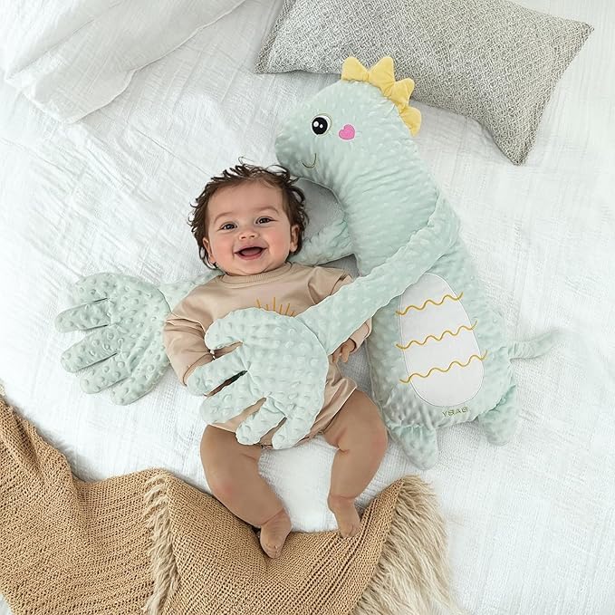 Baby Soothers Toys, Cute Animal Plush Stuffed Doll Toy for Girls Boys, Portable Dinosaur Unicorn Figure Soothing Dolls for Home and Travel (013, OneSize)