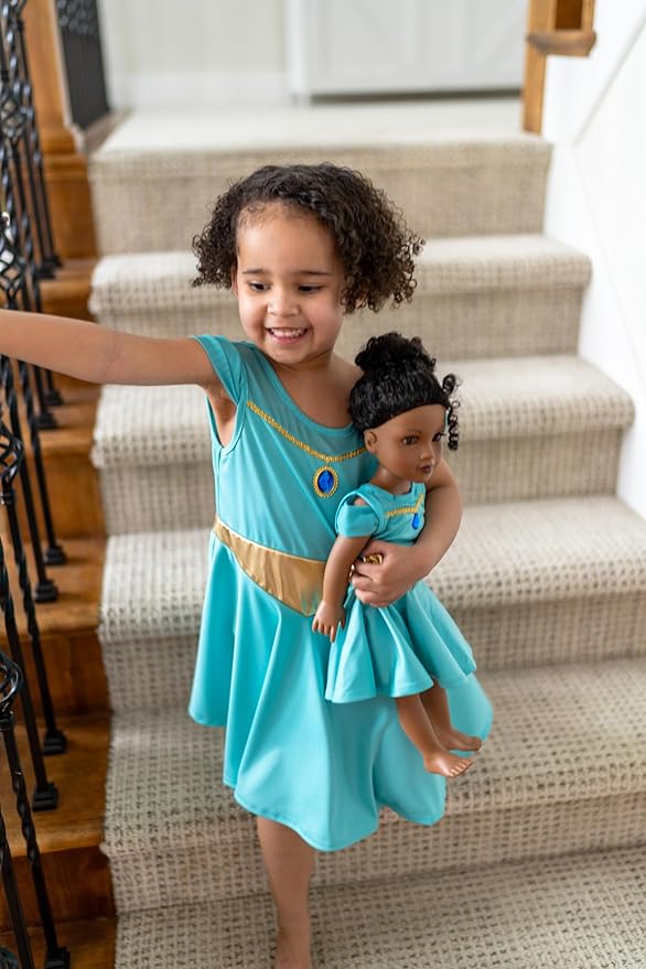 Little Adventures Oasis Princess Twirl Dress Up Costume - Machine Washable Child Pretend Play Party Dress