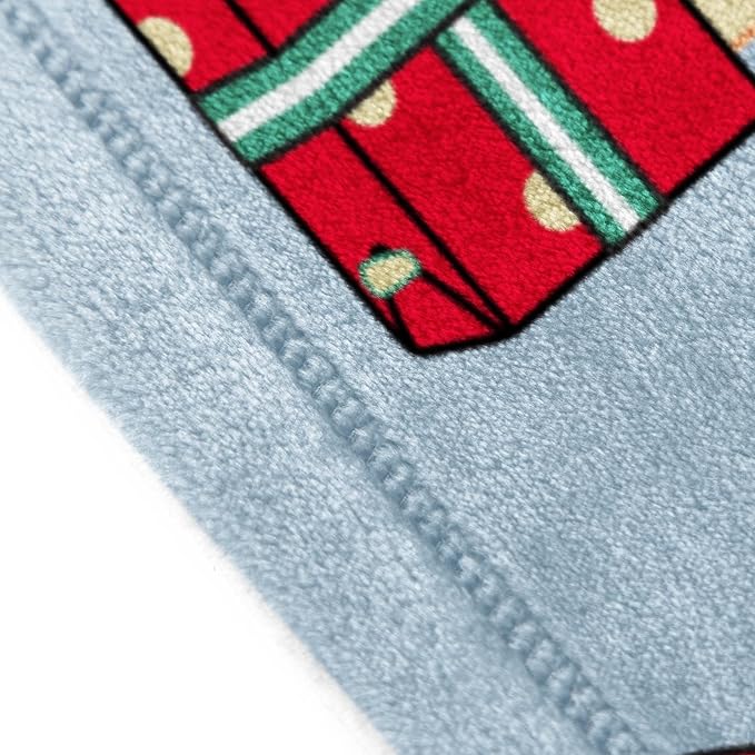 Jay Franco Kids Christmas Plush Throw Blanket – 40 x 50 Inch Soft & Cozy Fleece Throw for Holiday Bedroom & Couch Décor, Official Licensed Product, Blue - Bluey