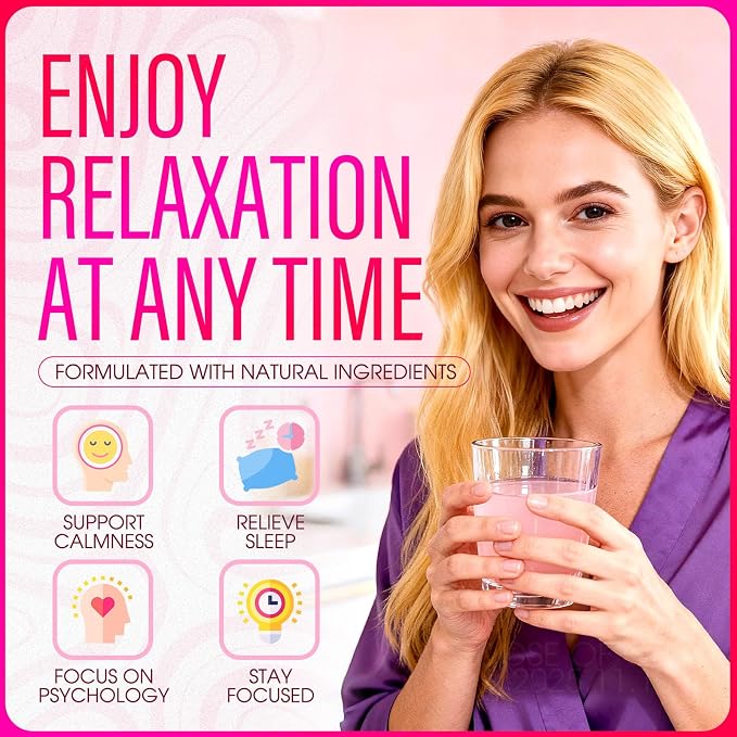 Dose Of Quiet Drink, Relaxation Calming Mix Drink with Ashwagandha, L-Theanine, Affron & Magnesium Glycinate, Supports Stress Relief & Sleep (1)