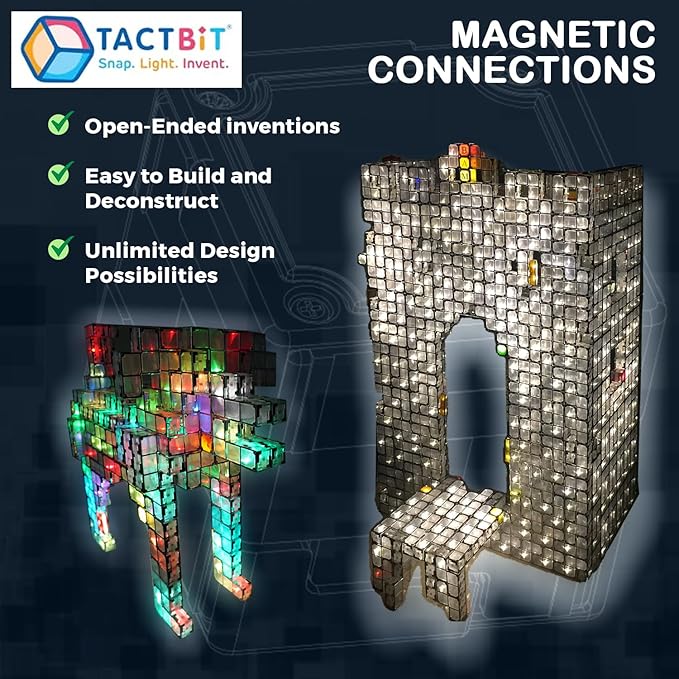 12 : Prepare Your Child for The AI Revolution The World's First Magnetic Electronic STEAM Cubes That Ignite Creativity, Develop Problem-Solving Skills.