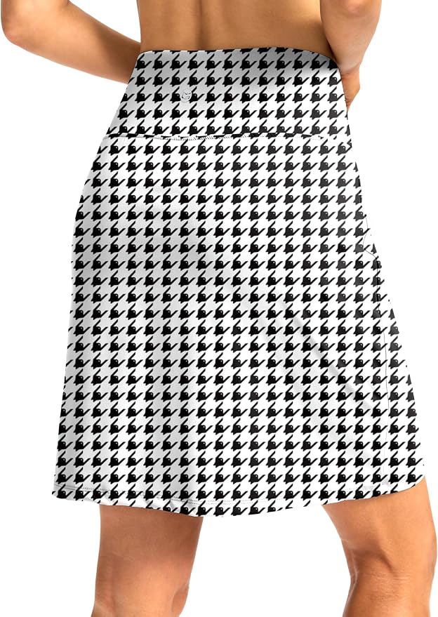 G Gradual 19" Skorts for Woman with Pockets High Waist Golf Skirt | Lightweight, Stretchy, Breathable, Tummy Control, Built-in Shorts, Athletic, Tennis, Pickleball, Casual Summer