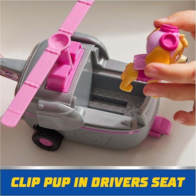 Paw Patrol, Skye’s Helicopter, Toy Vehicle with Collectible Action Figure, Sustainably Minded Kids Toys for Boys & Girls Ages 3 and Up