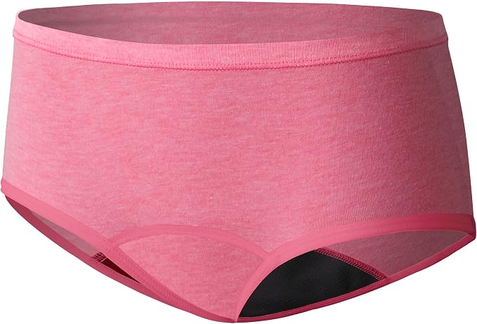 Hanes Girls' Period Underwear Boxer Briefs, Comfort Period Boxer Brief Panties for Girls, Moderate Protection