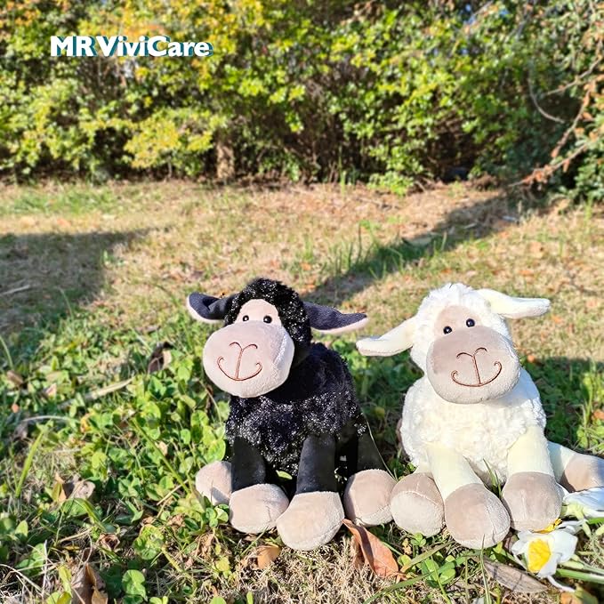 6.5" White/Cream Sheep Stuffed Animals for Boys and Girls,Soft and Adorable Lamb Plush Toys for Newborn Babies,Great Gifts