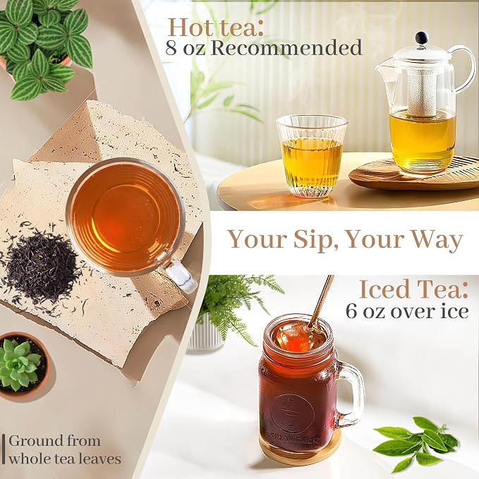 Johou Tea Pods Variety Pack, 4 flavors, Compatible with All K-Cup Brewers & Keurig 2.0, 24 pods(English Breakfast, Earl Grey, Green & Oolong), Specially Ground Taiwan Tea Full-Flavor Sampler.