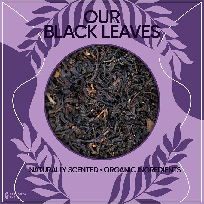 Organic Earl Grey Loose Leaf Black Tea | USDA Organic Bergamot Black Tea | Premium Full Leaf | 1 lb Bulk Bag (16 oz) | Smooth Citrus Aroma | Hot or Iced | Non-GMO