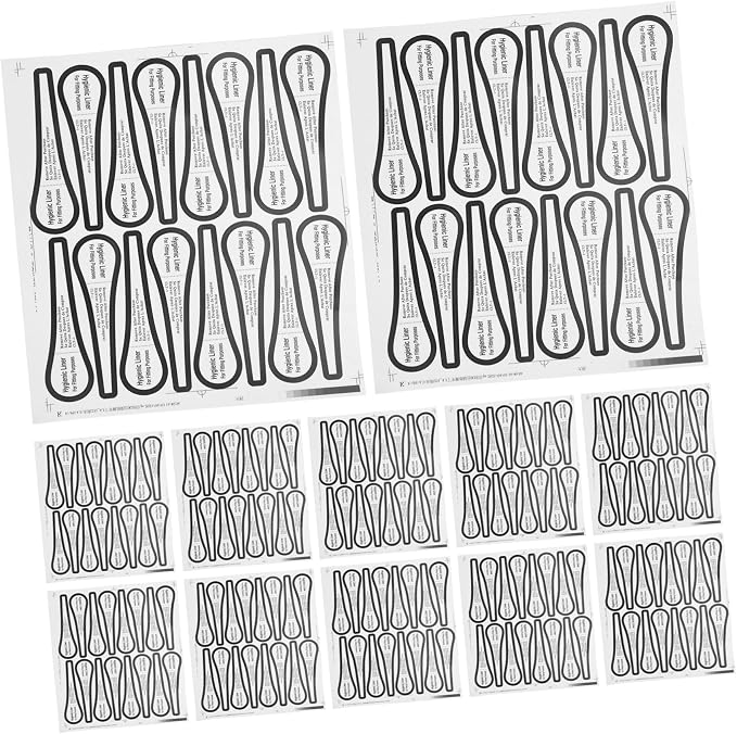 100pcs Swimwear Underpant Liner Panty Liner Protective Sticker Colorful Adhesive Decals for Lingerie
