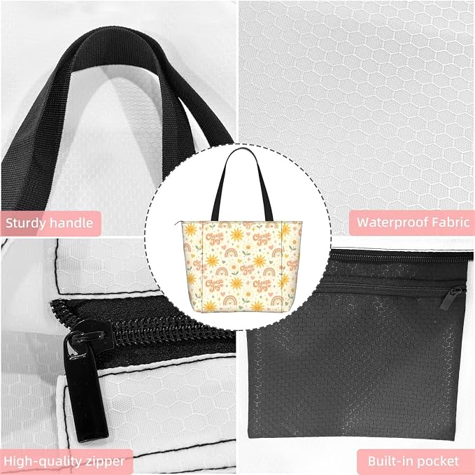 Christian Cross Jesus God Yoga Mat Bag for Women with Mats Bags Carrier Carryall Canvas Tote with Zipper Pocket, Polyester Gym Bag for Yoga Pilates Beach Travel Fitness Workout Gifts for Yoga Lovers