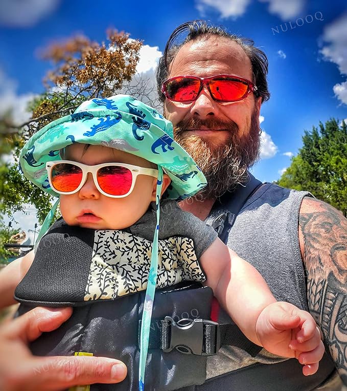 Polarized Baby Sunglasses with Strap - Unbreakable Flexible Infant Sunglasses for Toddlers Age 0-24 Months