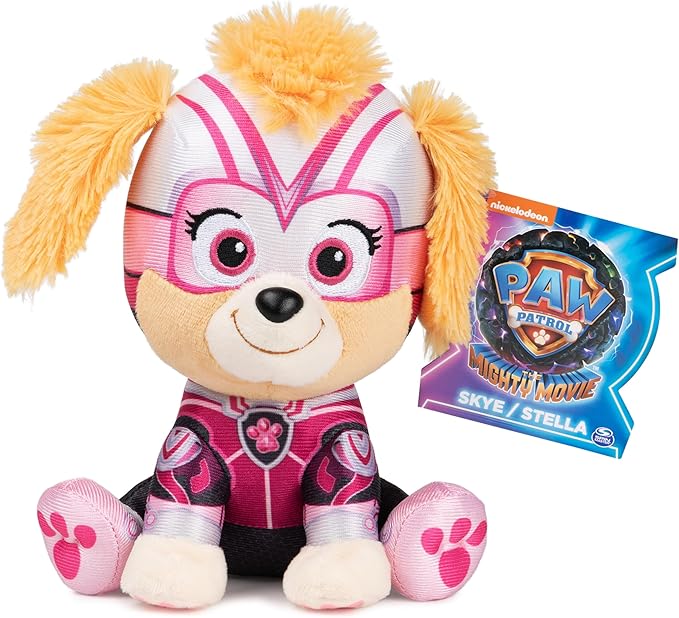 GUND PAW Patrol: The Mighty Movie Skye Stuffed Animal, Officially Licensed Plush Toy for Ages 1 and Up, 6”