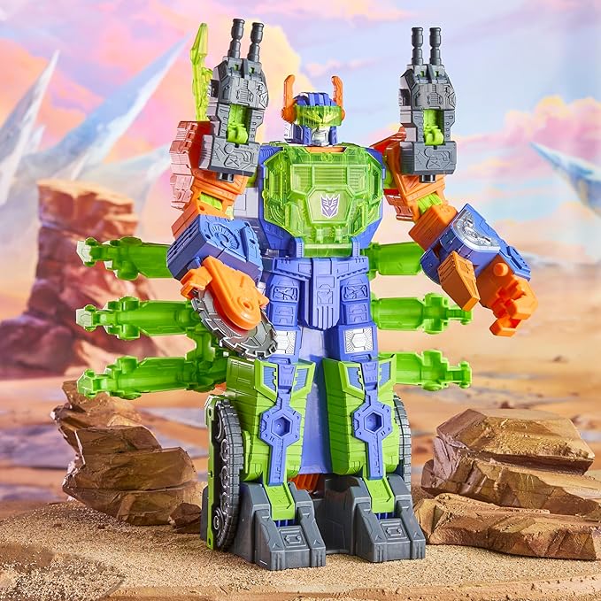 Transformers CYBERWORLD Scorponok Strike Battle Set, Converting Action Figure Playset with Lights and Sounds, Robot Toys for Boys and Girls 6 and Up