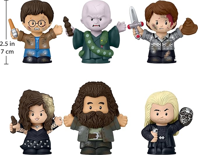Little People COLLECTOR Harry Potter and The Deathly Hallows Special Edition Set for Fans, 6 Figures in a Display Package