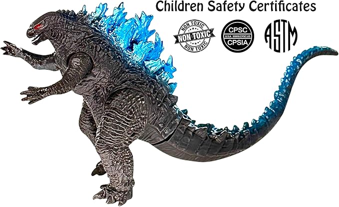 TwCare Godzilla vs. Kong Toy Action Figure: King of The Monsters, Movie Series Movable Joints Soft Vinyl, Travel Bag