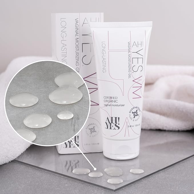 AH! YES VM Long-Lasting Vaginal Moisturizer for Vaginal Dryness (3.4fl oz) | Water Based, Fast-Acting, Natural Gel Moisturizer, pH matched