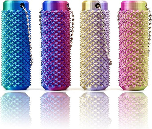 4pcs Little Ouchies Pain Stim Fidget Toy,Mini Pocket Spiky Grippie Stim Keychain Fidget Toys,Key Pendant with Pain Stimulation and Decompression Design for Adults,Novelty Relief Stress Gift for Friend