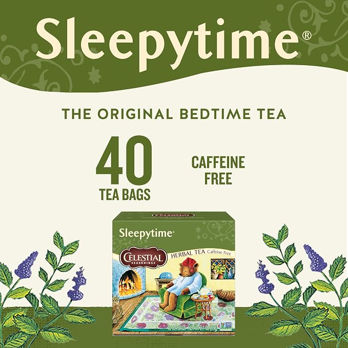 Celestial Seasonings Sleepytime Herbal Tea, Caffeine Free, 40 Count (Pack of 12)