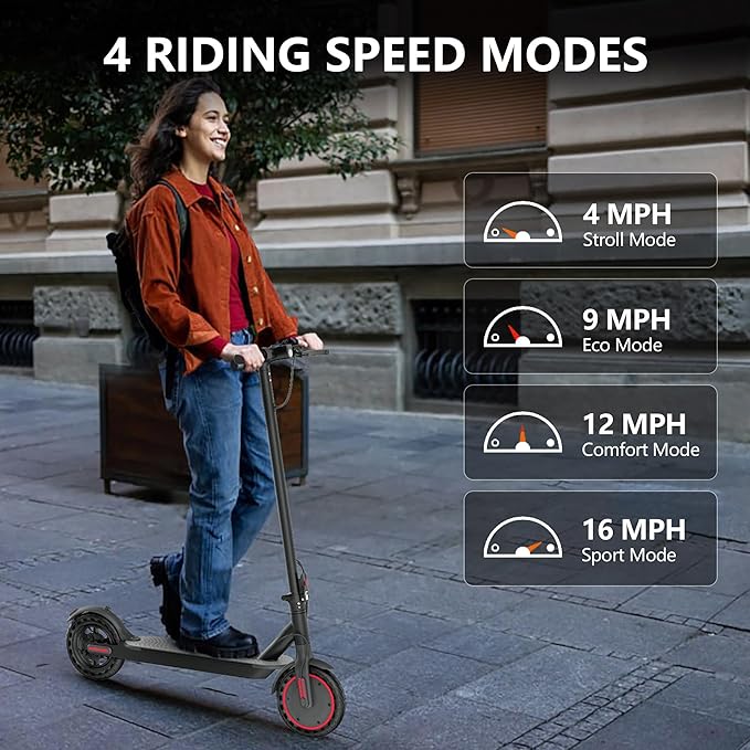 MAXSHOT Electric Scooter for Adults, 8.5/10/14" Tires, 19/22Mph, 350W/500W Motor, 21-28 Miles Range, Folding E-Scooter with Dual Suspension,APP(V1/SPRO/MAX/PRO/X1/X1PRO/PR)