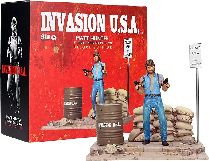 SD Toys Movie Icons: Invasion USA Matt Hunter Figure with Diorama