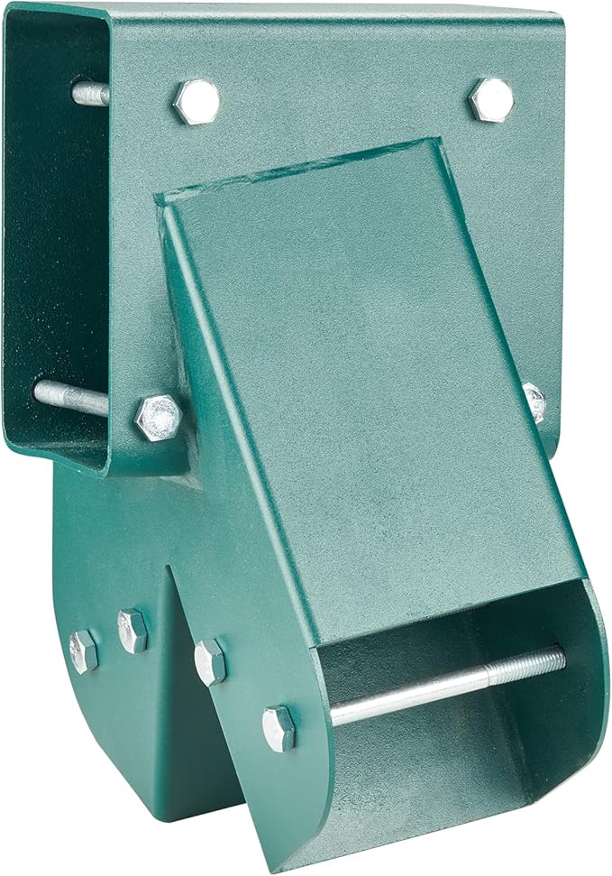VEVOR Swing Set Brackets, A-Frame Heavy Duty Carbon Steel Swing Hangers with Mounting Hardware, 3-Piece DIY Hanger Sets Bracket with Bolts Included, for 4 x 4 Legs and 4 x 6 Beam, Green