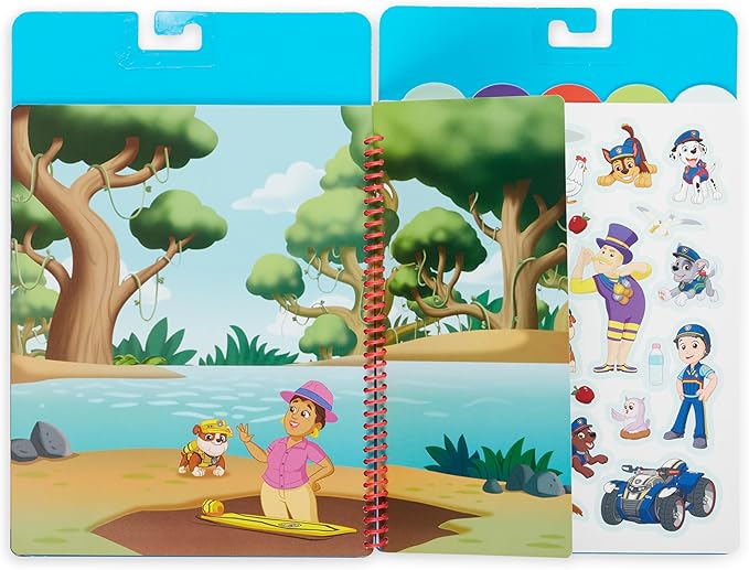 Melissa & Doug PAW Patrol Restickable Stickers Flip-Flap Pad 3-Pack – Classic Missions, Adventure Bay, Ultimate Rescue