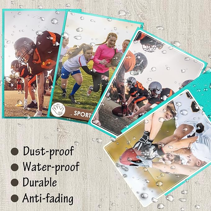 500 Pcs Card Sleeves for Trading Card, Matte Card Sleeves Deck Card Protectors Compatible with Baseball Cards, Sports Cards, Game Cards (Mint)