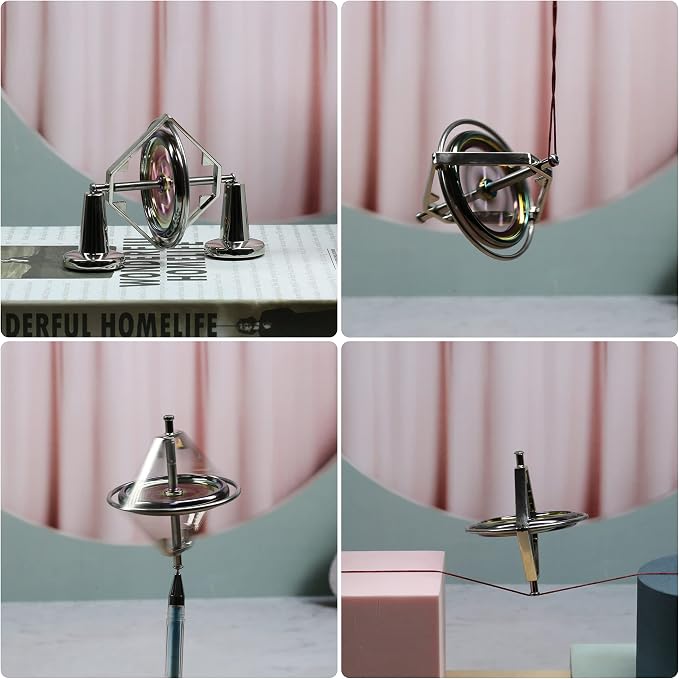 Joytech Precision Gyroscope Kill Time Metal Anti-Gravity Spinner Balance Toy JA23