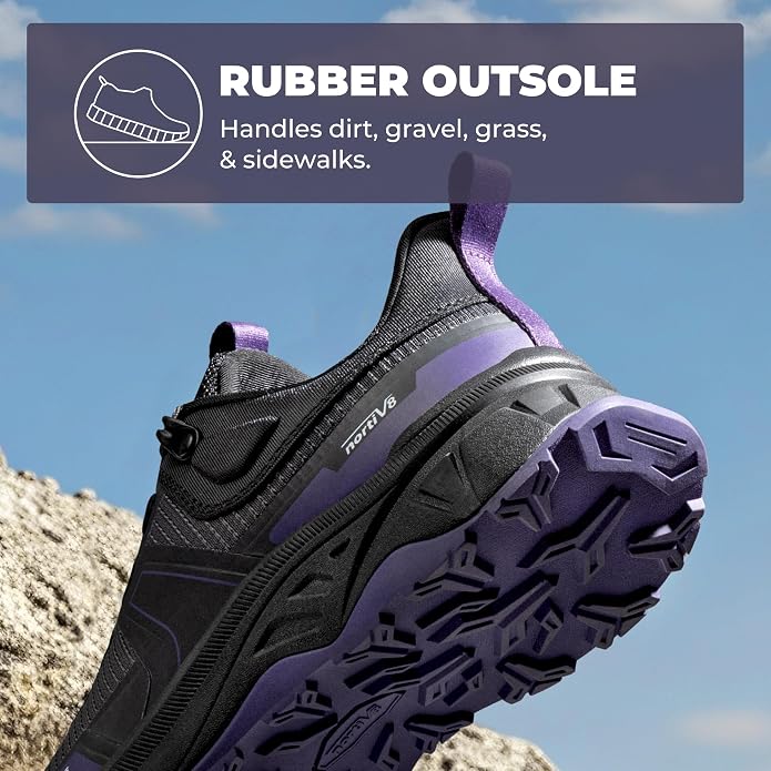 NORTIV 8 Women's Lightweight Hiking Shoes Quick Lace | Outdoor Fashion Sneakers For Hiking Walking Travel And Daily Wear With Quick Lace Design Lightweight Comfort Gladiator