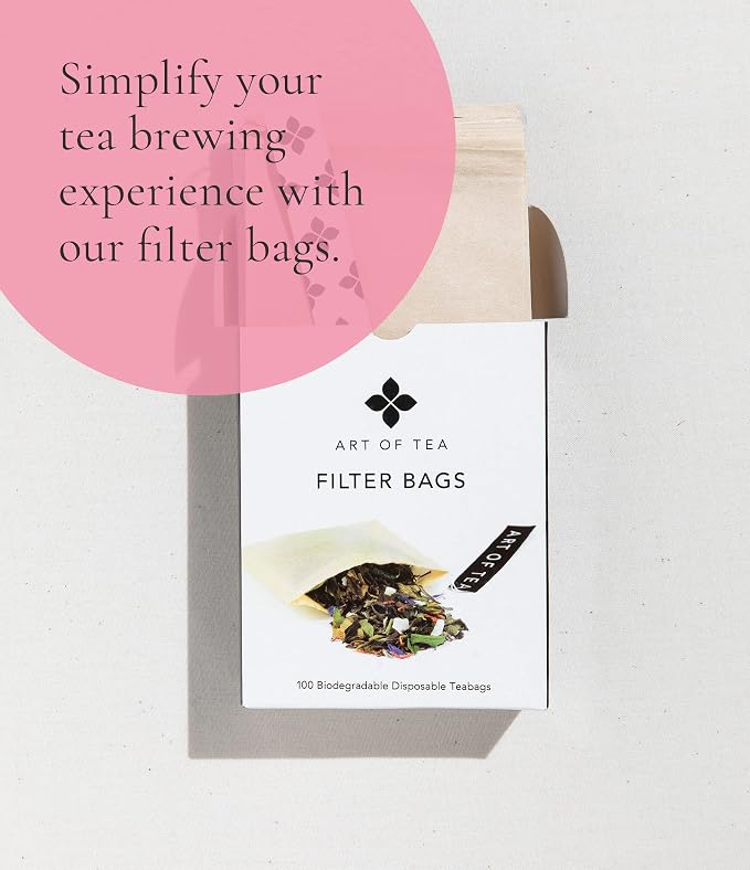 Art of Tea Organic English Breakfast Loose Leaf Black Tea, 4oz Refill Bag, Premium Whole Leaf Breakfast Tea, Smooth & Malty full bodied Black Tea, Strong Morning Tea for Hot Tea & Milk Tea