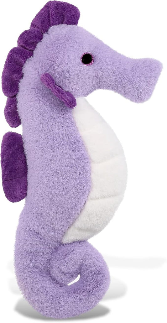 DolliBu Purple Seahorse Super Soft Stuffed Animal, Cute Realistic Stuffed Animals for Girls, Boys, Adults Animal Gifts, Kids Zoo Ocean Nursery Decor for Newborn, Cuddly Soft Baby Plush Toys - 12 Inch