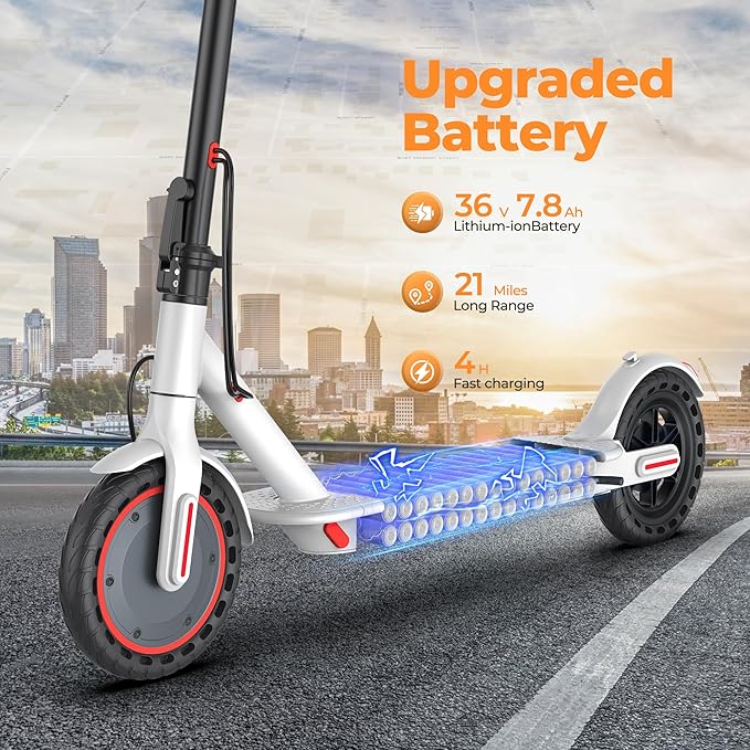 MAXSHOT Electric Scooter for Adults, 8.5/10/14" Tires, 19/22Mph, 350W/500W Motor, 21-28 Miles Range, Folding E-Scooter with Dual Suspension,APP(V1/SPRO/MAX/PRO/X1/X1PRO/PR)