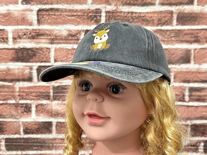 Embroidered Animal Baseball Hats for Boy and Girl