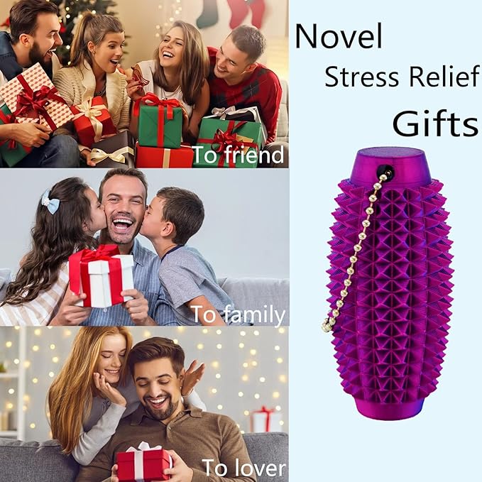 Upgrade Little Ouchies Pain Stim Fidget 3D Printed Fidget Toys Anxiety Relief Items,Handheld Fidget Toys,Adults & Teens Promotes Focus, Novelty Stress Relief for Christmas Birthday Gifts（RB）