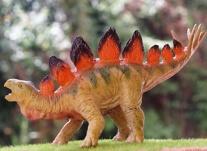 Gemini&Genius Stegosaurus Dinosaur World Action Figure, Dinosaur Toy Figurine, Party and Classroom Prize Supplies, Birthday Gift for Kids 3-12 Years Old