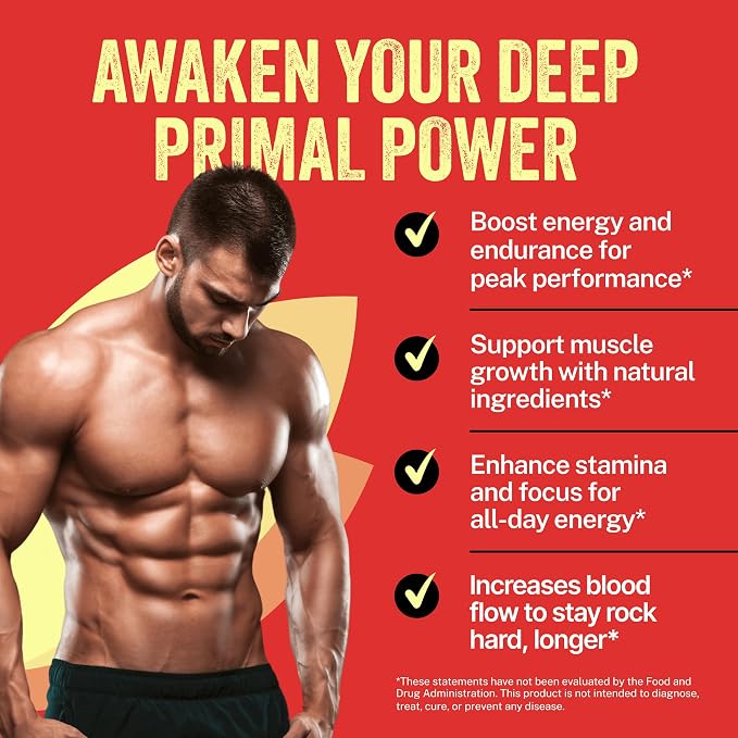Natural Male Enhancing Supplement Erect Pills - Increase 2" in 60 Days Enlargement & Male Enhancement Pills, Promote Size, Strength, Energy, Stamina, Last Longer Support, Testosterone Booster for Men