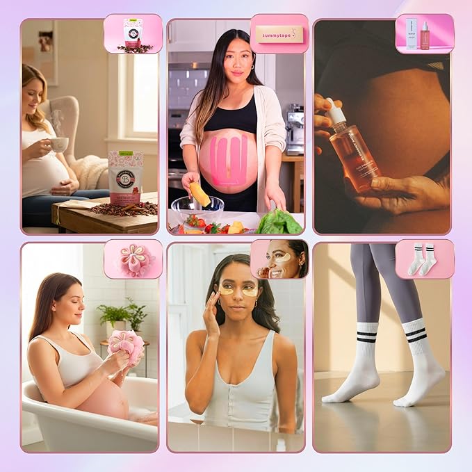 3rd Trimester Mom-to-Be Essentials Box - Pregnancy Gifts for Expecting Mom - Care Package with Essential New Mommy Items & Pregnancy Must-Haves - Third Trimester