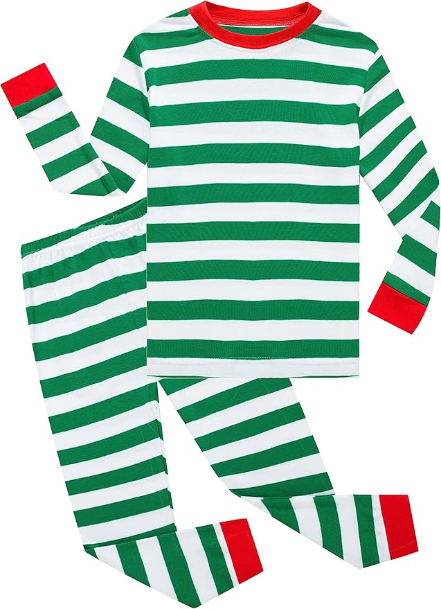 KikizYe Little Big Boys Girls Pajamas Set Kids PJs 100% Cotton Sleepwear