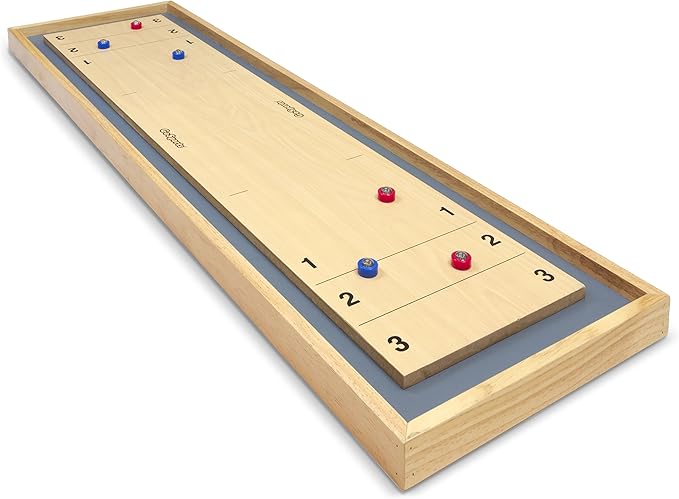 GoSports Shuffleboard and Curling 2 in 1 Tabletop Board Game