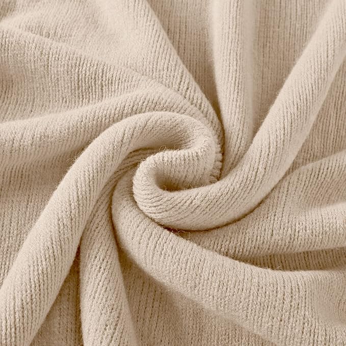 Homiest Taupe Knitted Throw Blanket with Fringe, 50x60 Inch | Pure Acrylic, Lightweight & Breathable, All-Season Use, Machine Washable, Wrinkle & Fade Resistant, for Couch Sofa And Bed