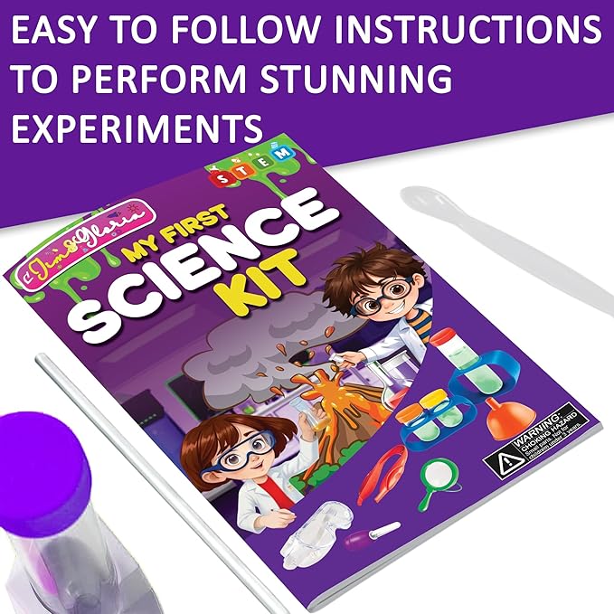 Jim&Gloria Science Kits for Kids Age 5-7 8-12 Year Old Birthday Gifts for Girls Boys, Learning & Educational Toys, Stem Toys, Chemistry Set, Science Experiments for Kids Volcano Projects