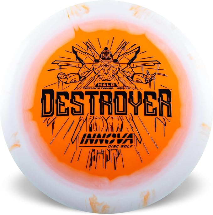 Innova Halo Star Destroyer Disc Golf Driver – Disc Golf Distance Driver, Fast and Stable Power Driver (Colors Will Vary)