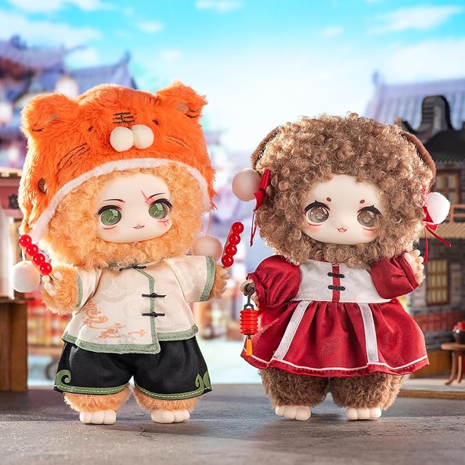 CALEMBOU Plush Doll Blind Box, Nagi Mountain and River Romance Series Mystery Blind Figure, Kawaii 1 of 6 Possible Collectibe Vinyl Plush Toys Birthday Gifts (Mountain and River Romance Series)
