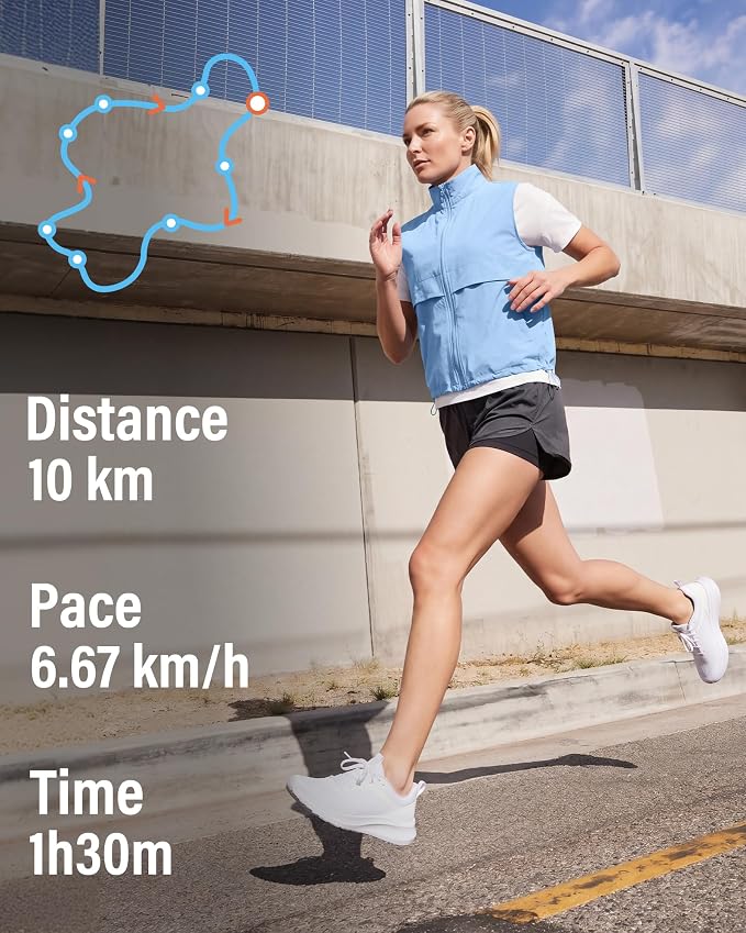 Women's Lightweight Running Vest Stand Collar Zip Up Summer Waistcoat Sleeveless Jacket for Golf Hiking Travel