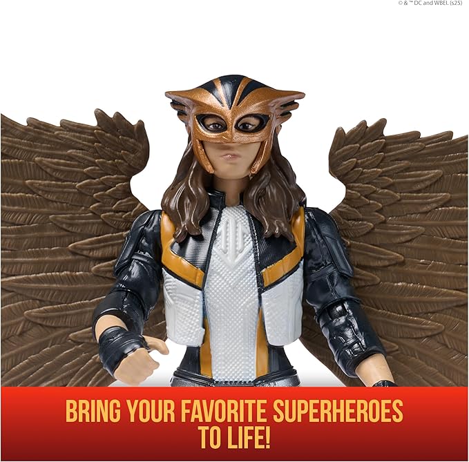 DC Comics, Superman, Hawk Girl, 6-Inch Action Figure, Authentic Superman Movie Styling, Super Heroes Kids Toys for Boys and Girls Ages 4 and Up