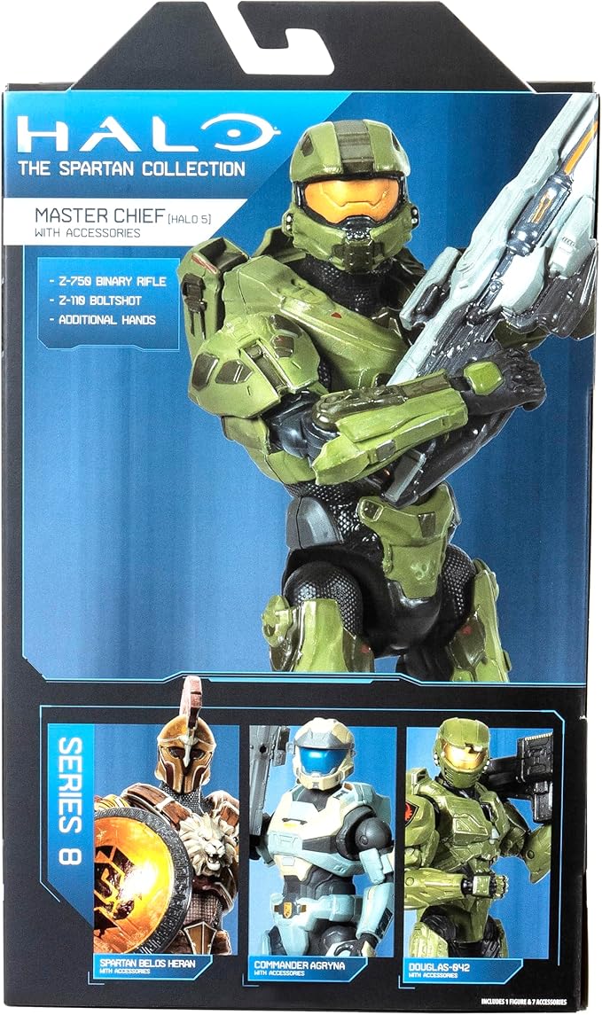 HALO Master Chief 5-6-Inch Articulated Figure with Weapon and Hand Accessories