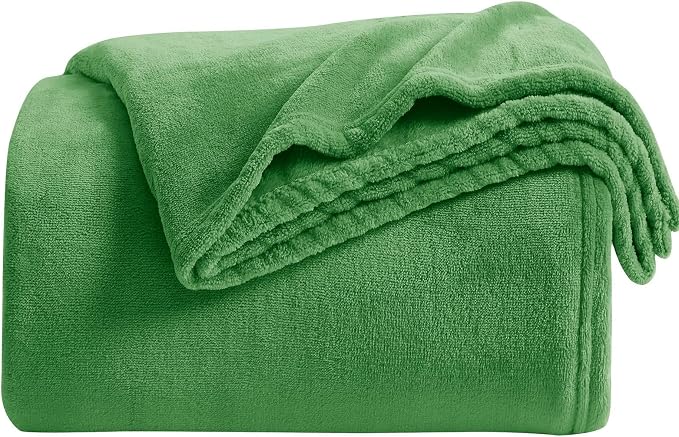 KMUSET Fleece Blanket Grey Queen Size Lightweight Cozy Plush Microfiber Solid Blanket Factory Shop