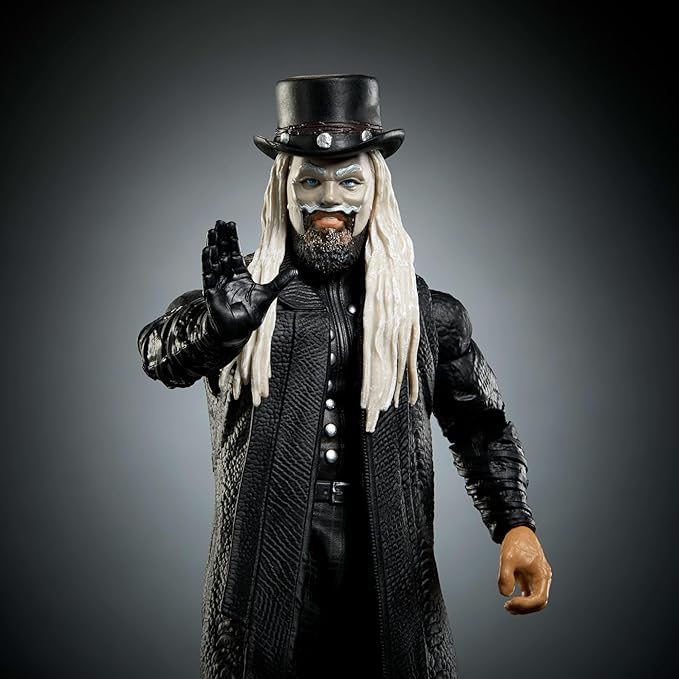 Mattel WWE Ultimate Edition Action Figure & Accessories Set, Uncle Howdy 6-inch Collectible with Swappable Heads & Hands, 30 Articulation Points