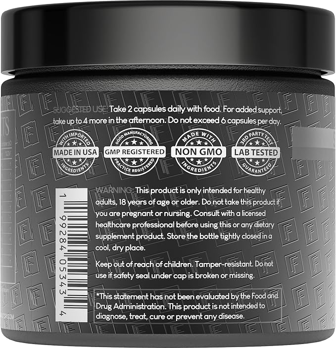 Formulation Factory Self Obsessed Maxxed Male Support - PrimaVie Shilajit, KSM-66 Ashwagandha & 200:1 Tongkat Ali Extract - Advanced Vitality & Drive Complex - 360 Capsules, 6 Month Supply